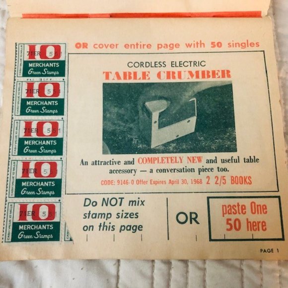 Vintage Collectible Ephemera - Stamp Books for Goods - '50s, '60s - Green Stamps - Picture 11 of 14